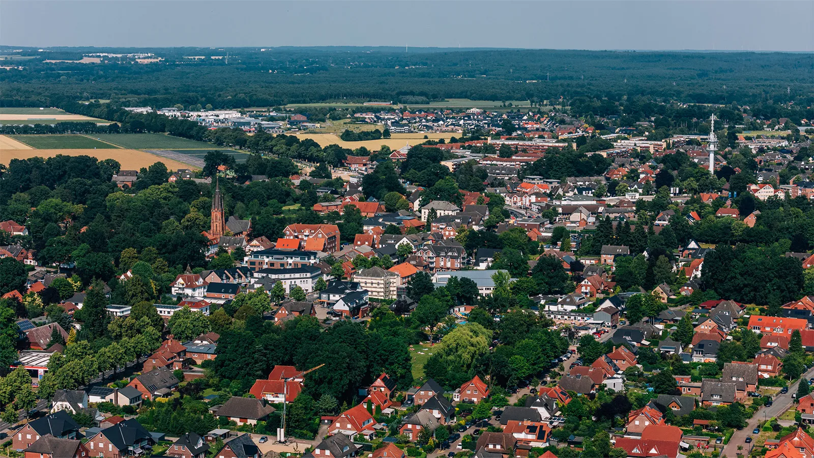 Drohnenaufnahme Tostedt – Landkreis Harburg